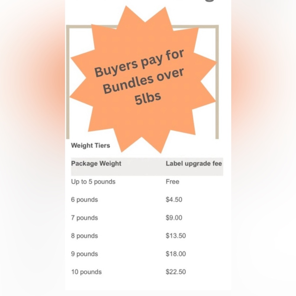 Over 5lb Shipping Prices
